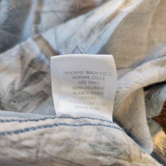 Windham Pointe Hawaiian Shirt Rayon Floral Vacation Blue Button Up Mens XL - Picture 7 of 9